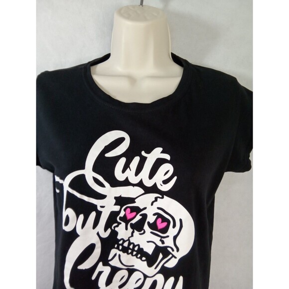 Popular Sports Women (Juniors) XL Black White Pink Short Sleeve Round Neck - Picture 3 of 10